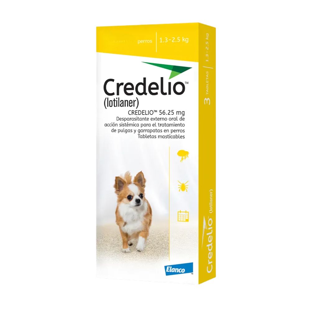 Elanco Credelio 56.25 Mg 1.3-2.5 Kg 3 Tab