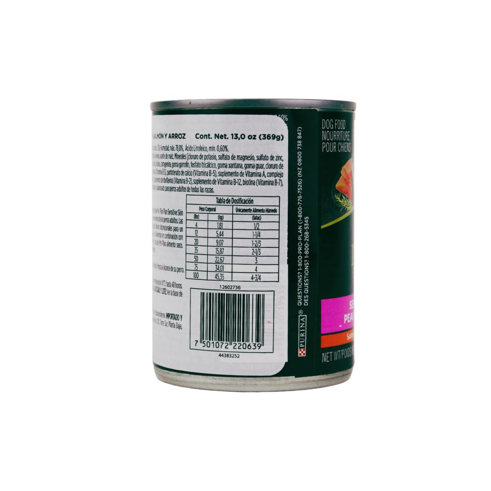 Proplan Lata Perro Sensitive Skin & Stomache 369Grs