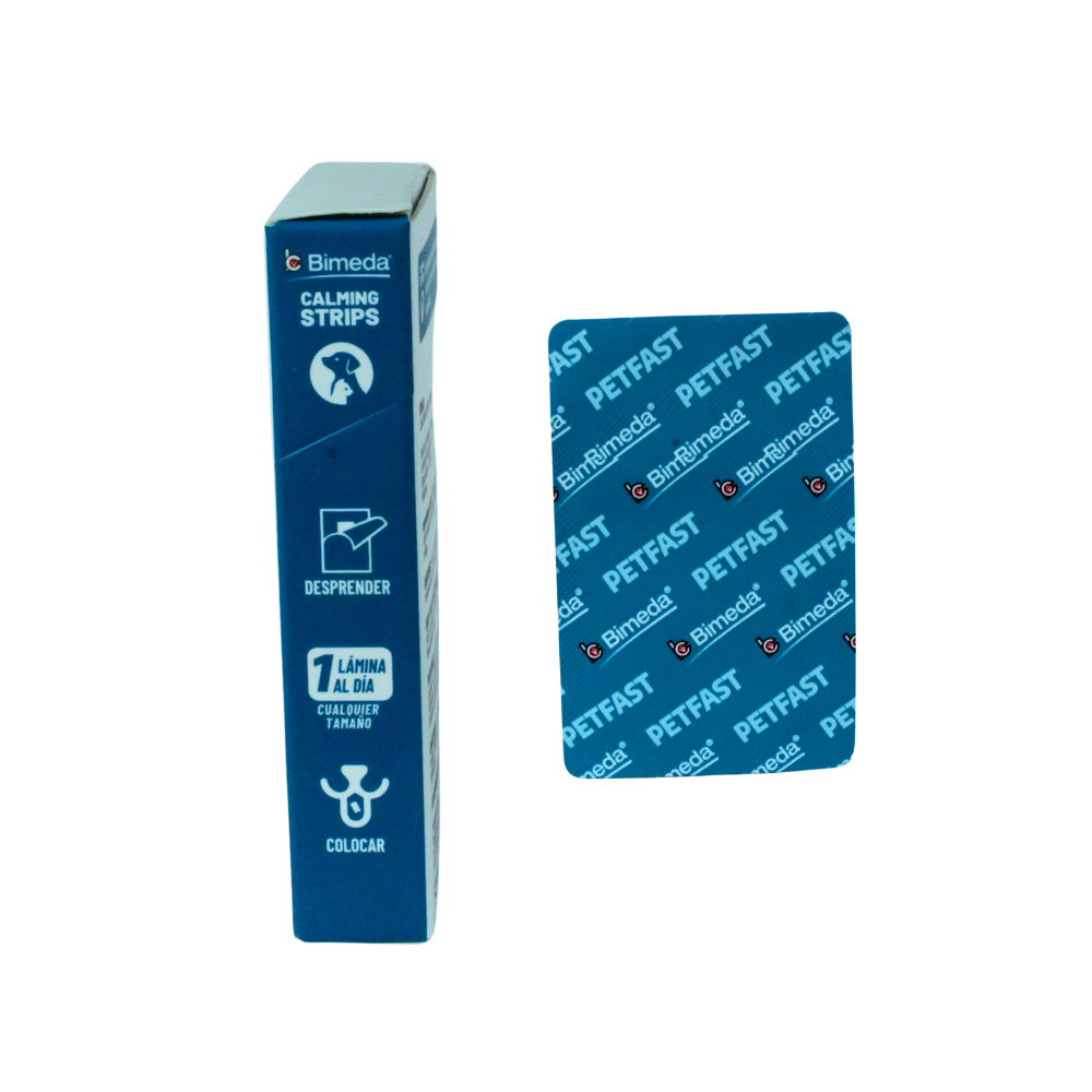 Bimeda Petfast Calming Strips Suplemento 30 Laminas Orales 4.68 G
