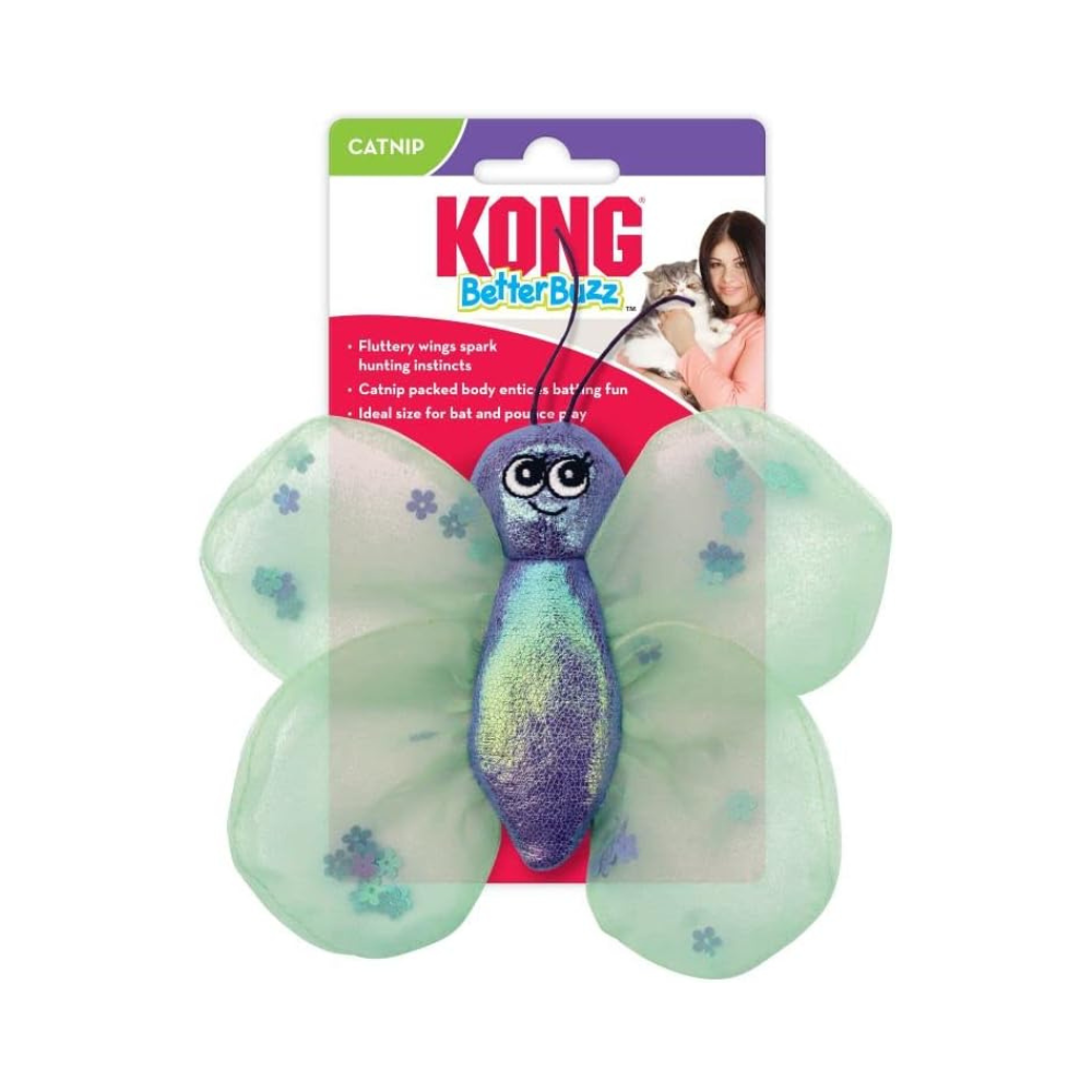 Kong Mariposa Betterbuz Con Aroma Catnip