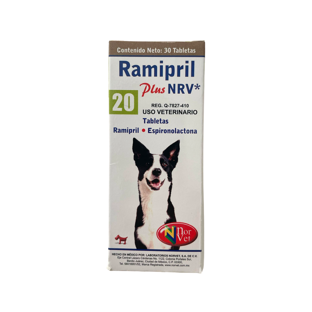 Norvet Ramipril Plus 20 (2 Mg Ramipril/40 Mg Espironolactona) 30Tab