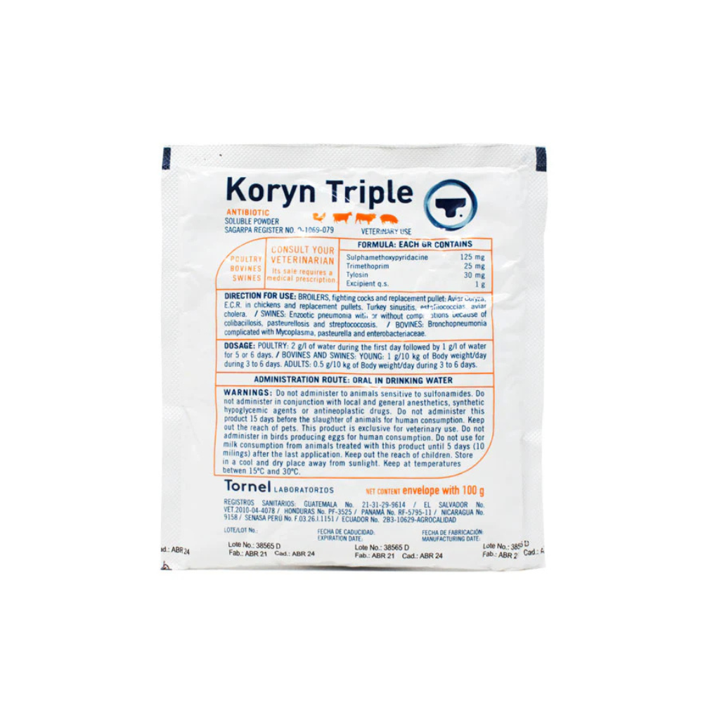 Tornel Koryn Triple Polvo Oral 100 G