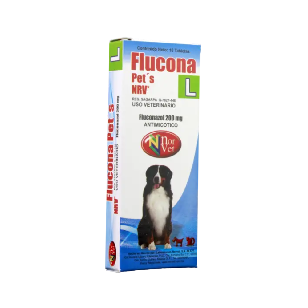 Norvet Flucona Pets L 200Mg 10Tab