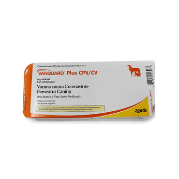 Zoetis Vacuna Vanguard Plus Cpv/Cv (Coronavirus-Parvovirus)