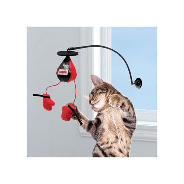 KONG JUEGO DE BOXEO CON CATNIP Y SUCCION PARA VIDRIO