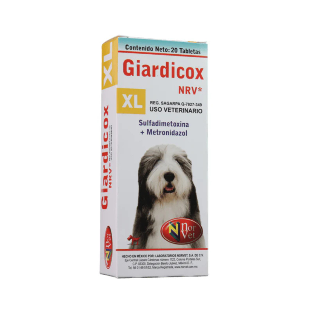 Norvet Giardicox Xl (Sulfadi 625Mg/ Metroni 375Mg) 20Tab