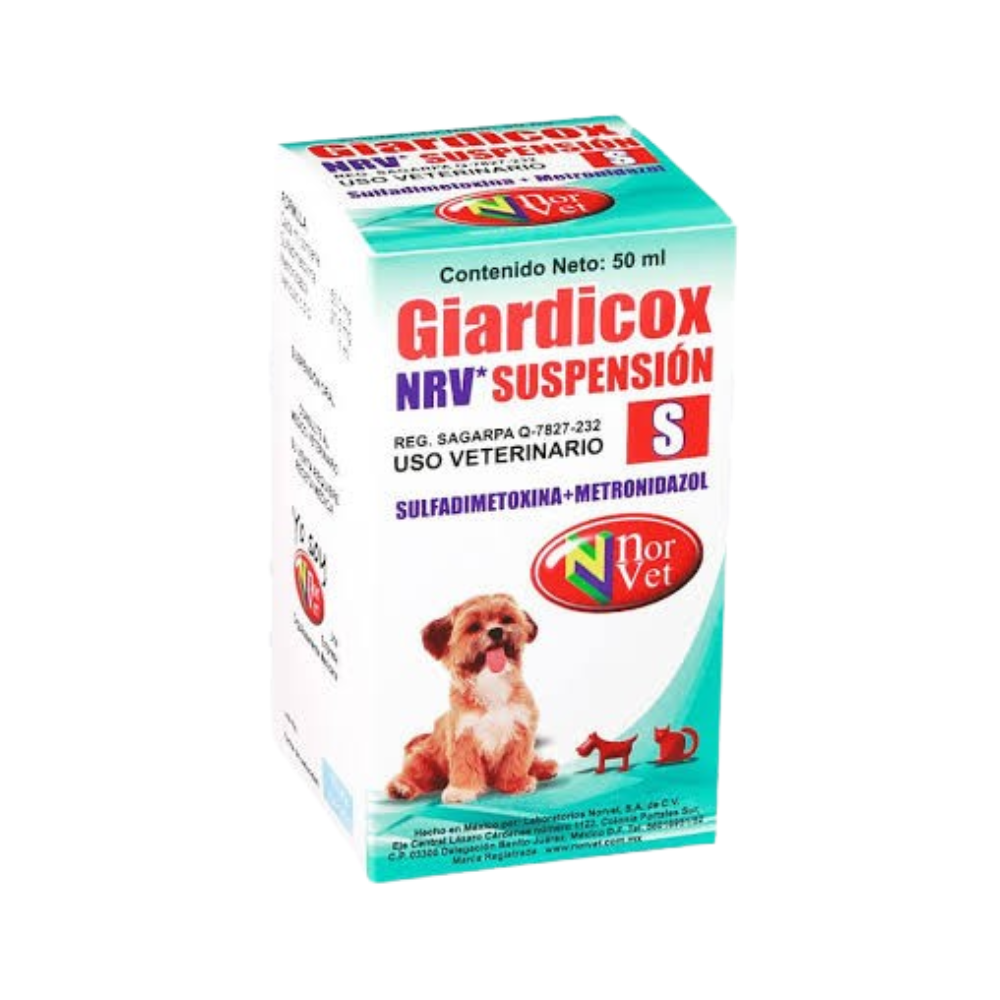 Norvet Giardicox S Suspensión (Sulfadi 50Mg/ Metroni 27.5Mg) 20Ml