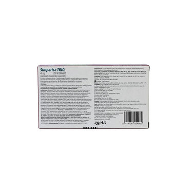 ZOETIS SIMPARICA TRIO 48 MG 1 TAB 20 - 40 KG