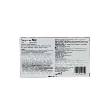 ZOETIS SIMPARICA TRIO 40-60 KG 1 TAB