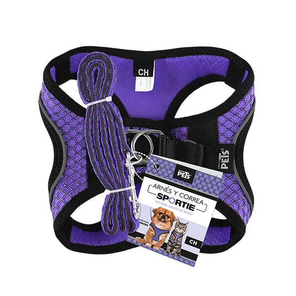 Fancy Pets Arnes Y Correa Sportie Ch Violeta