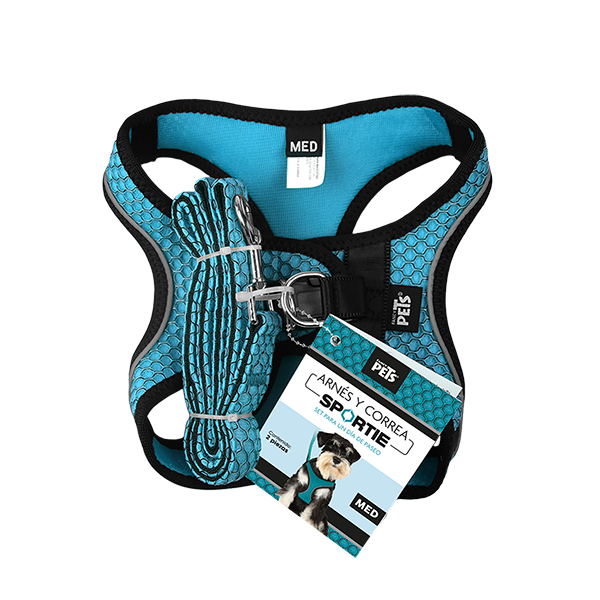 Fancy Pets Arnes Y Correa Sportie Med Azul