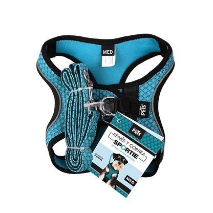 Fancy Pets Arnes Y Correa Sportie Med Azul