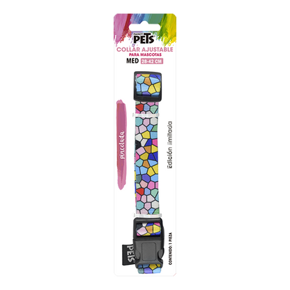 FANCY PETS COLLAR MED GEO GLASS P/PERRO