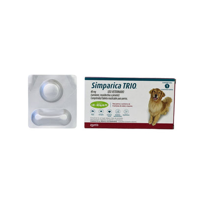 Zoetis Simparica Trio 48 Mg 1 Tab 20 - 40 Kg