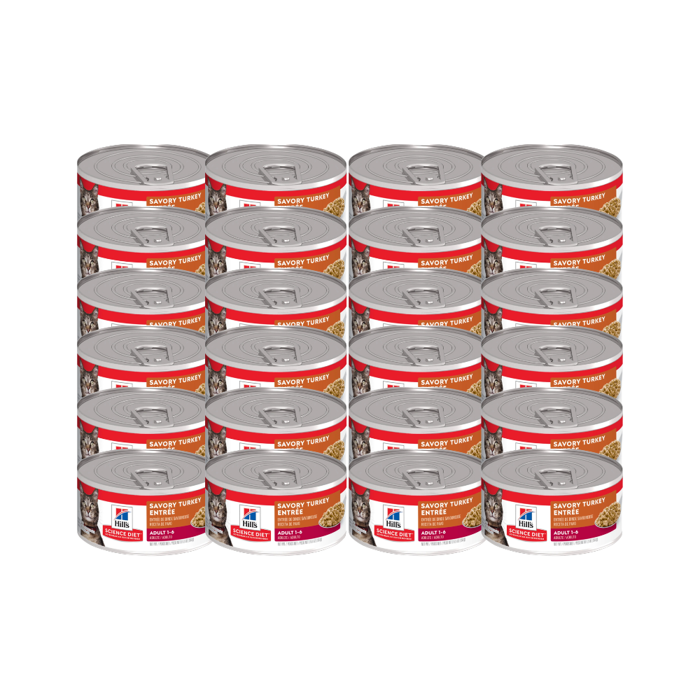 Hills Lata Gato Adulto 1-6 Pavo 24 Pz