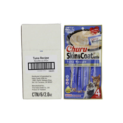 INABA CHURU SKIN & COAT CAJA C/6 BOLSAS C/*4PZ*