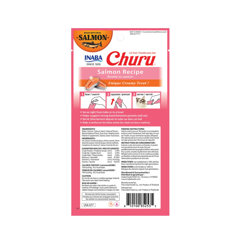 Inaba Churu Salmon Caja 6 Sobres C/4 Pz