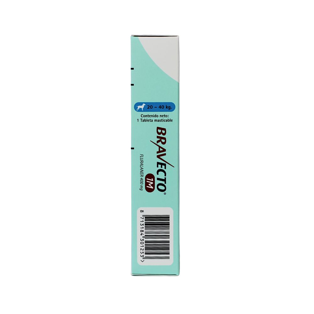 BRAVECTO 400MG 1MES (20-40KG) 1 TABLETA