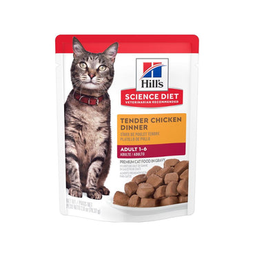 HILLS POUCH GATO ADULTO 1-6 POLLO 24 PZ