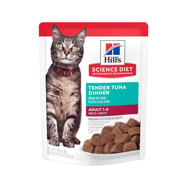 HILLS POUCH GATO ADULTO 1-6 ATÚN 24 PZ