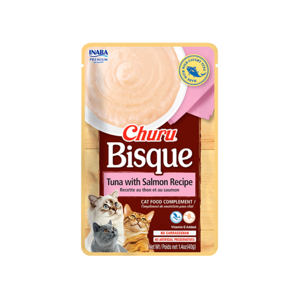 Inaba Churu Bisque Tuna Y Salmon Recipe 40 G