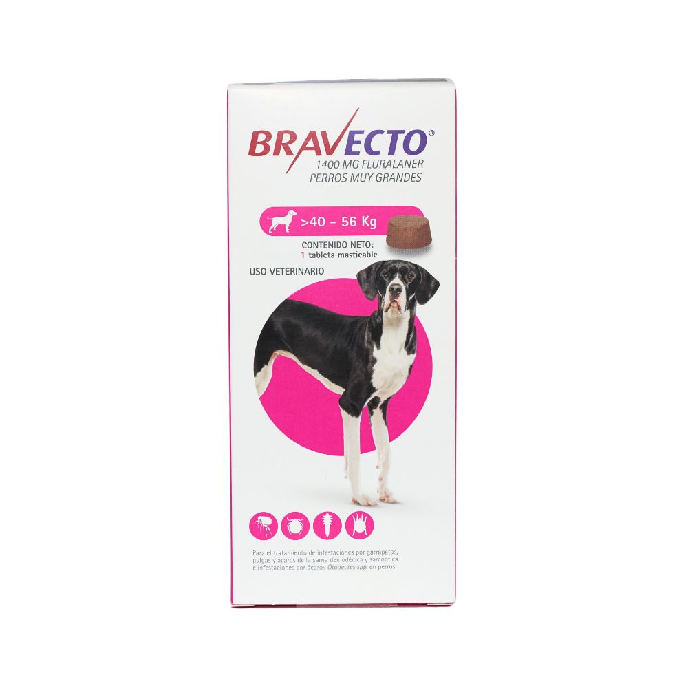 Msd Bravecto Tableta 1400Mg 40-56Kg