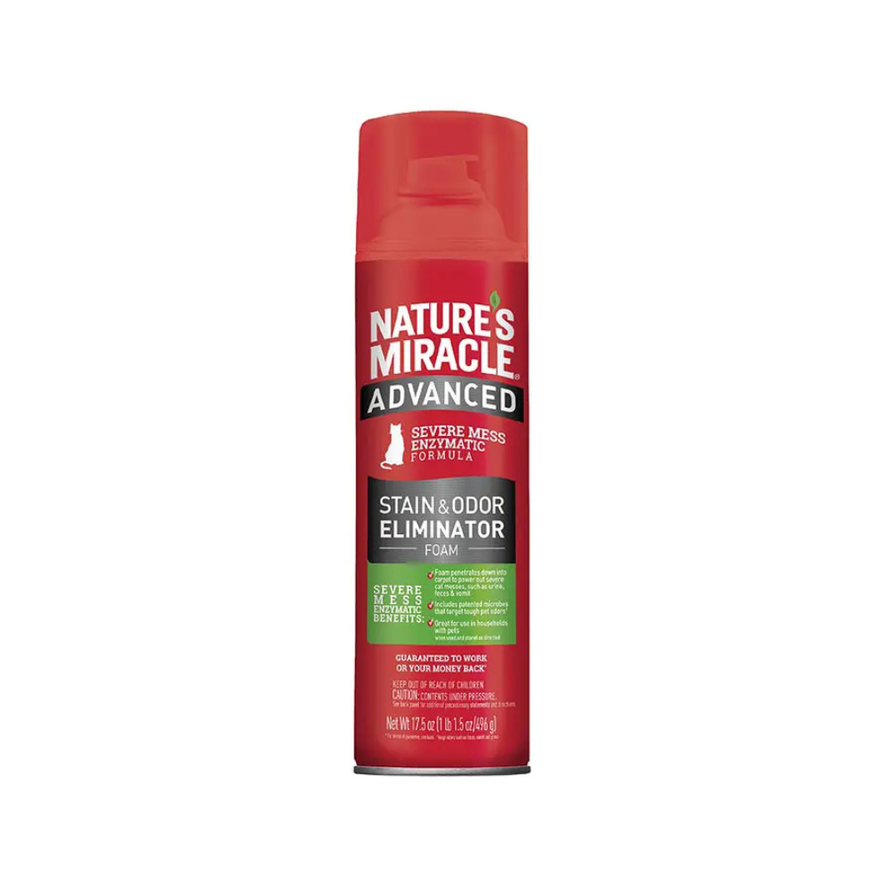 Natures Miracle Espuma Eliminadora De Olores Dificiles 17.5Oz