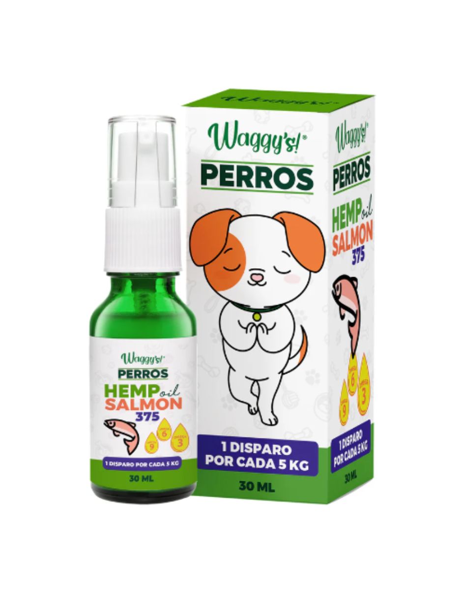 WAGGYS PERROS HEMP OIL SALMON 375G