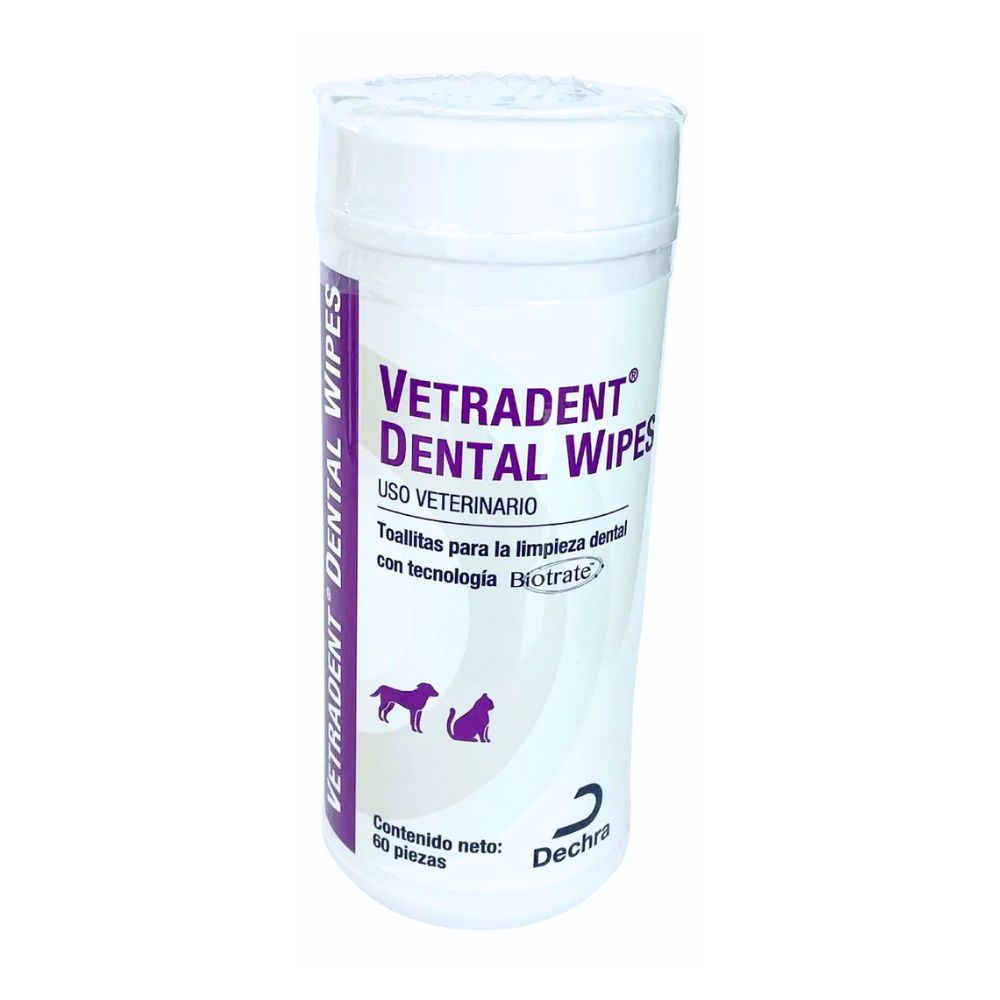Dechra Vetradent Dental Wipes 60 Toallitas