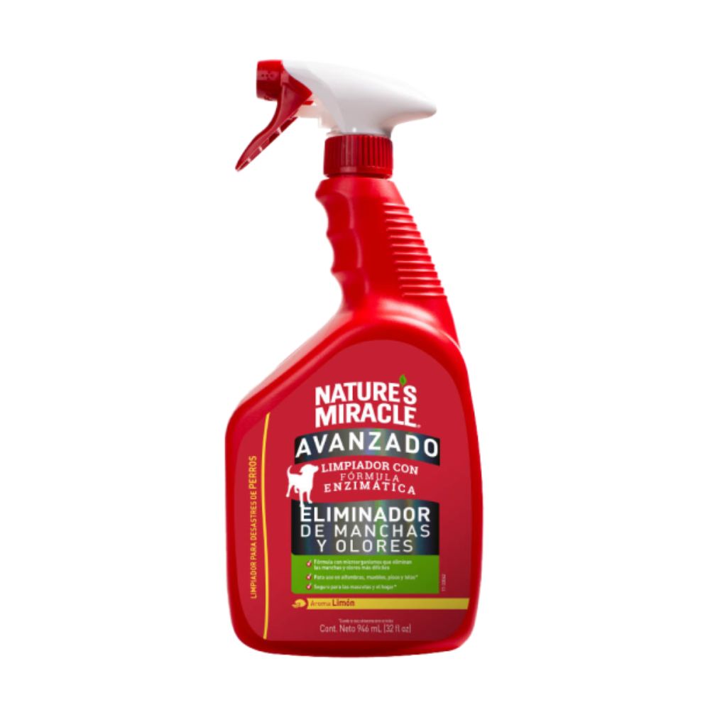Natures Miracle Removedor De Manchas Y Olores Perro Y Gato 946Ml Limon