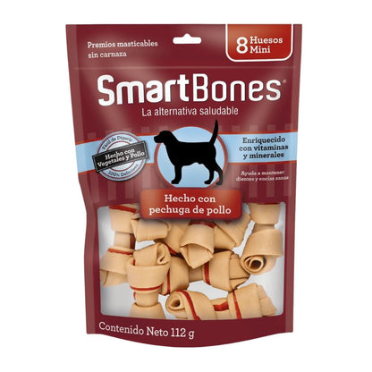 SMARTBONES HUESO PECHUGA POLLO 8PZ, 6 PAQ
