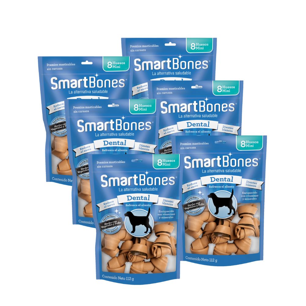 SMARTBONES HUESO Dental 8PZ, 6 PAQ