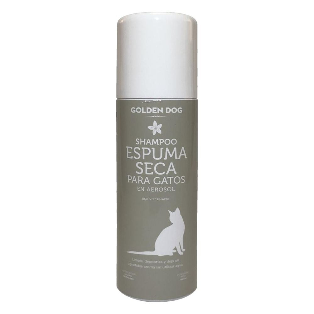 Golden Dog Shampoo Espuma Seca Para Gatos Aerosol 150Ml