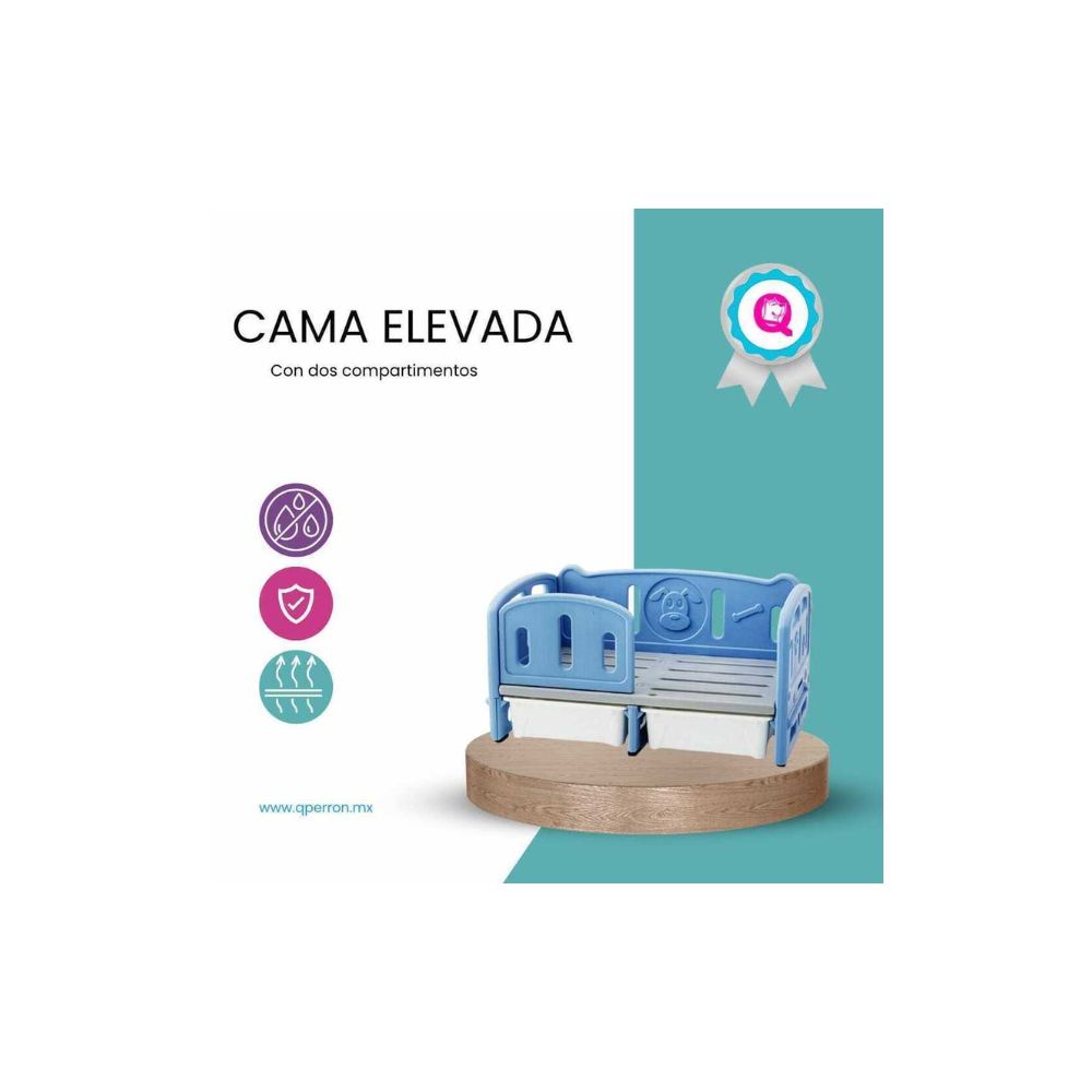Qperron Cama Con Dos Cajones