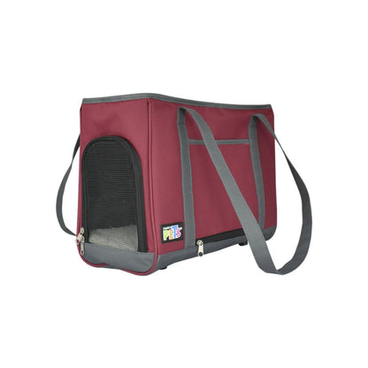 Fancy Pets Transportadora Bolsa De Mano De Tela Vino