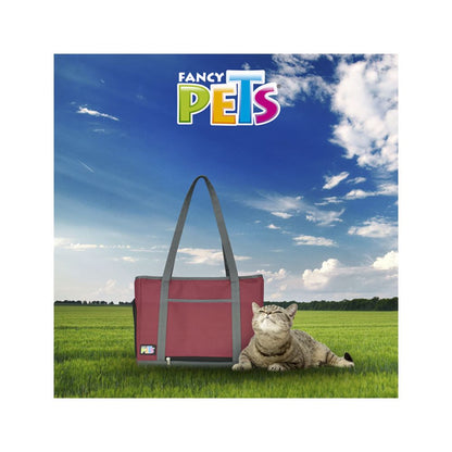 Fancy Pets Transportadora Bolsa De Mano De Tela Vino