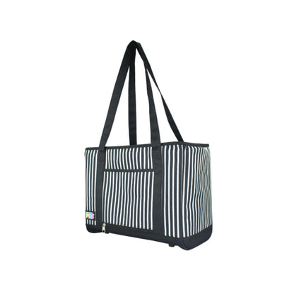 Fancy Pets Transportadora Bolso De Mano De Tela Rayada