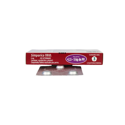Zoetis Simparica Trio 6 Mg 1 Tab 2.5 - 5 Kg