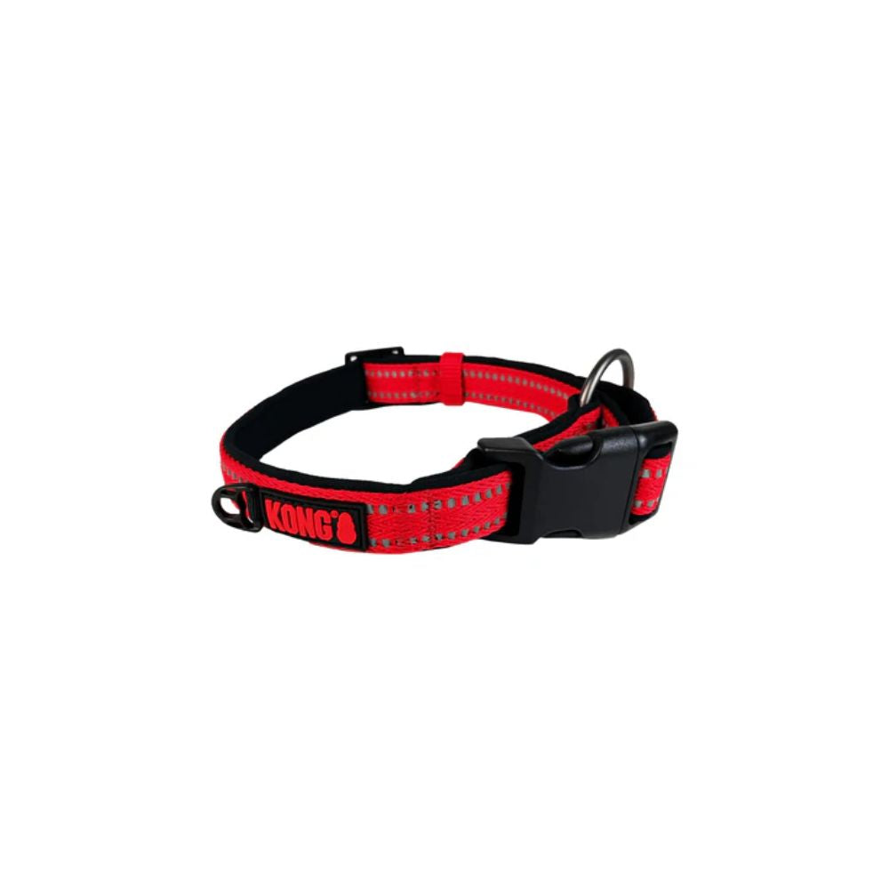 KONG COLLAR SUAVE DE NYLON ROJO MEDIANO