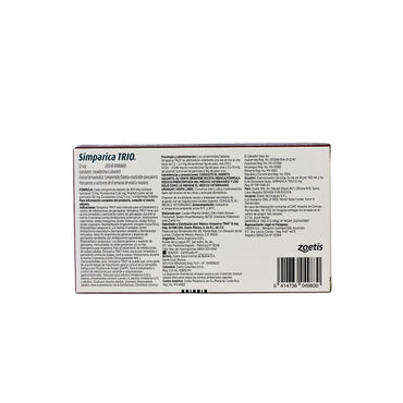 ZOETIS SIMPARICA TRIO 12 MG 1 TAB 5 - 10 KG