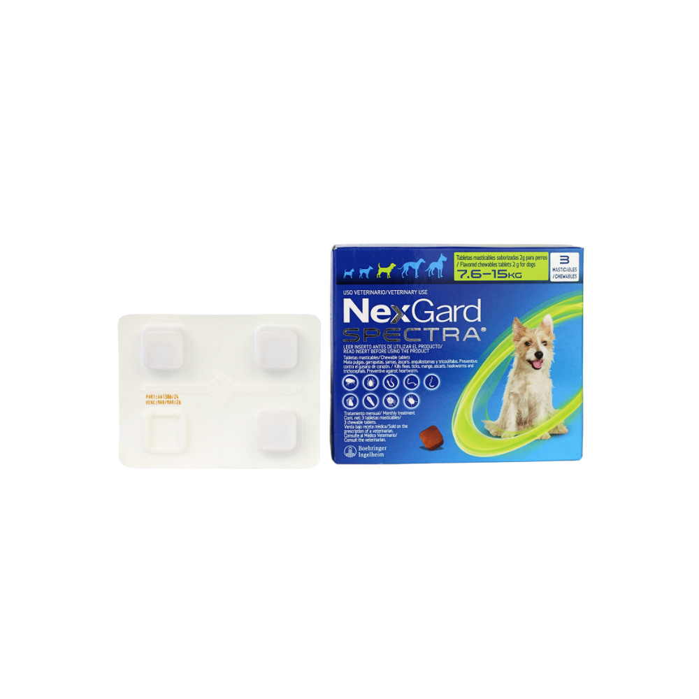 Boehringer Nexgard Spectra M 7.6 - 15 Kg 3 Tab