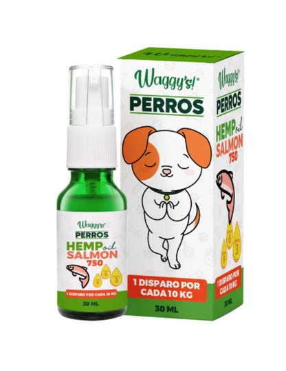 WAGGYS PERROS HEMP OIL SALMON 750G
