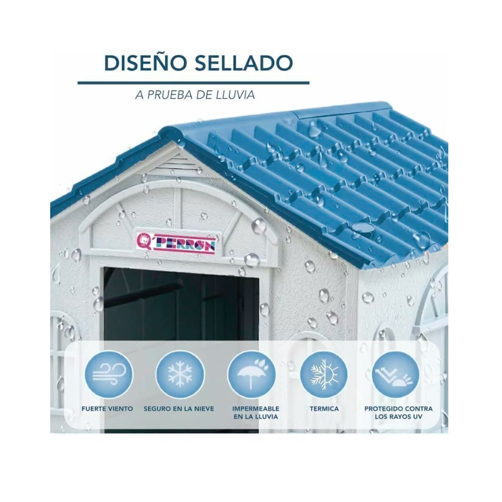 Qperron Casa Mediano San Miguelito 76X65x66cm/Puerta