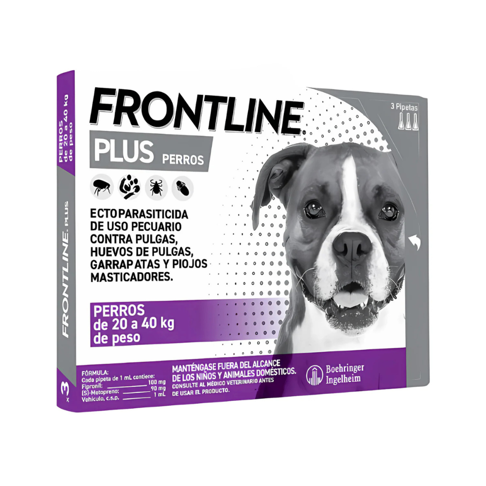 Boehringer Frontline Plus Perro L 20-40 Kg 3 Pip