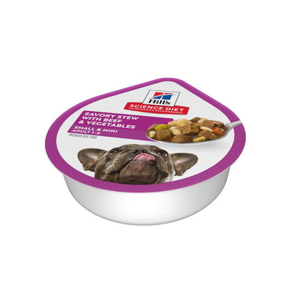 Hills Adult 1-6 Small Paws 7+ Trays 3.5Oz 12 Pz