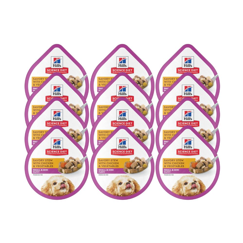 Hills Adult 1-6 Small Paws Chicken Trays 3.5Oz 12 Pz