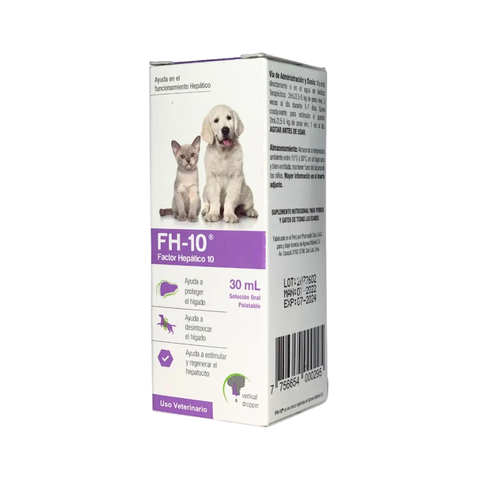 Petmedica Fh-10 Factor Hepático 30Ml