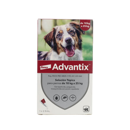 Elanco Advantix De 10Kg A 25Kg 2.5Ml