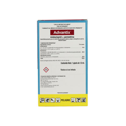 Elanco Advantix 1 Ml Perros 4-10 Kg