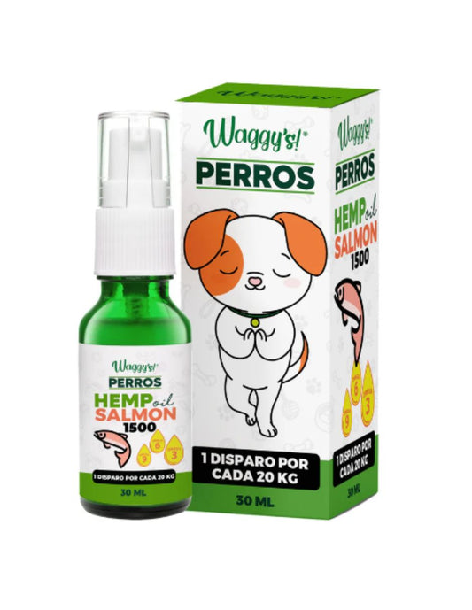 WAGGYS PERROS HEMP OIL SALMON 1500G